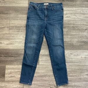 Madewell 10" high-rise skinny jeans, size 31